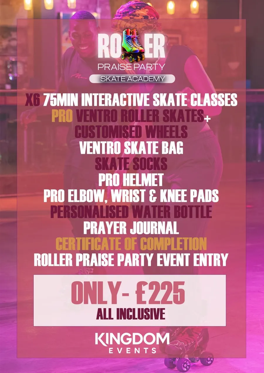 Skate Academy poster. 6-week course is £225, all inclusive gallery image 1